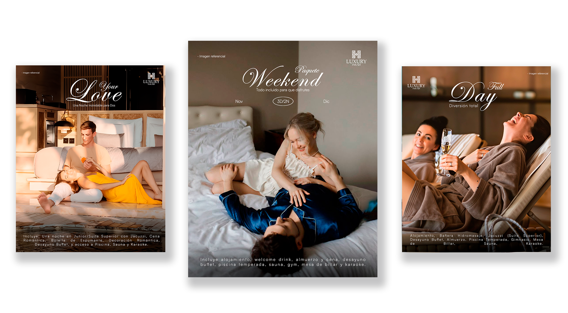 Posts para redes sociales de Inkari Luxury por Agency TGH