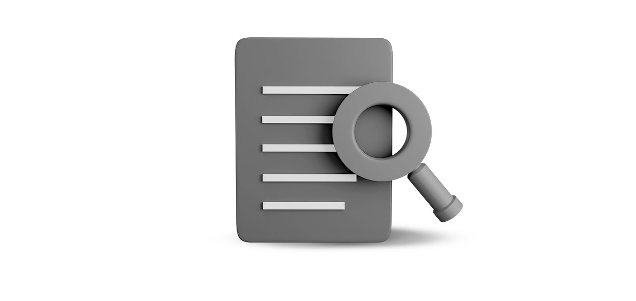 Lupa investigando en un documento