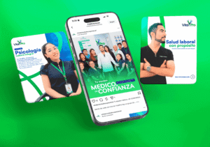 Diseño de contenido digital elaborados por Agency TGH para redes sociales de VitalPro