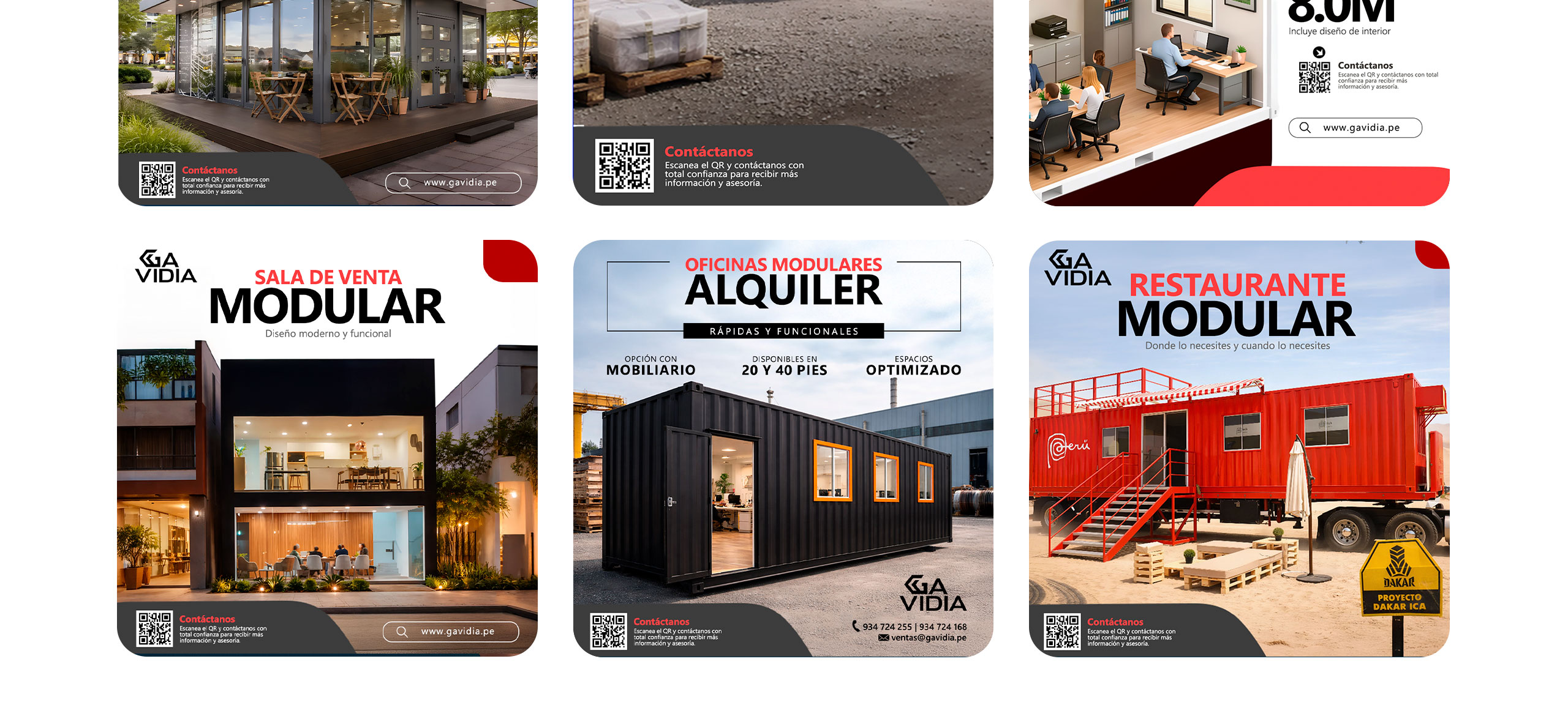 Posts elaborados por Agencia TGH para las redes sociales de Gavidia - parte 2
